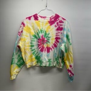 Electric &Rose Colorful Tie-Dye Sweatshirt size Small nwt